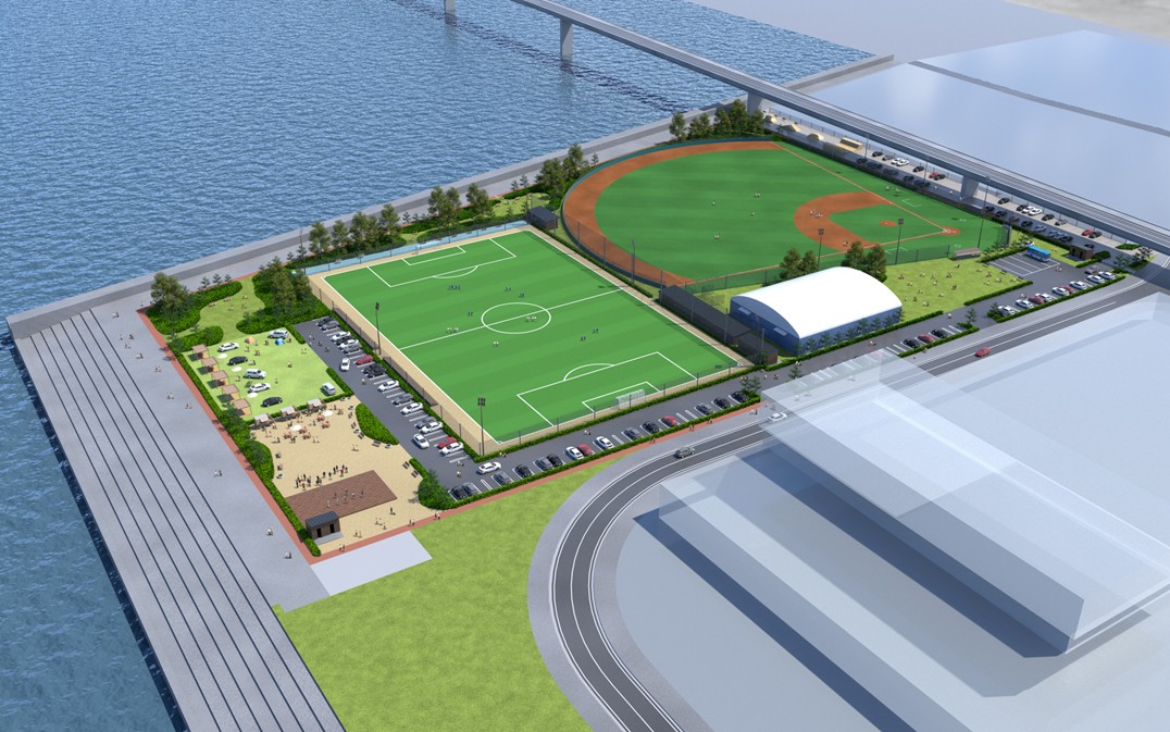 大正区の「鶴浜緑地」が防災×スポーツの公園に!大阪市が民間事業者の整備計画を認定、11月から30年間